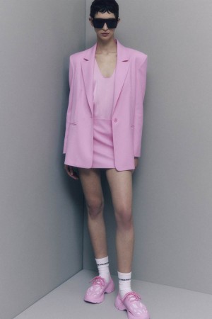 Patrizia Pepe Essential Two-button Blazer Růžové | 036847-RFP