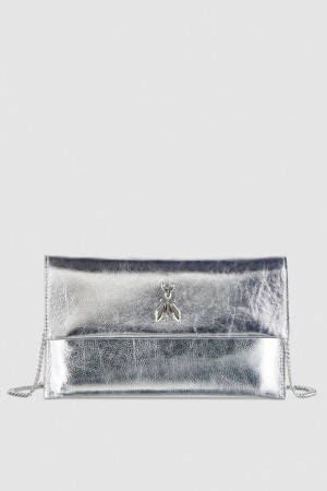 Patrizia Pepe Fly Ceremony Clutch Stříbrné | 601372-COA